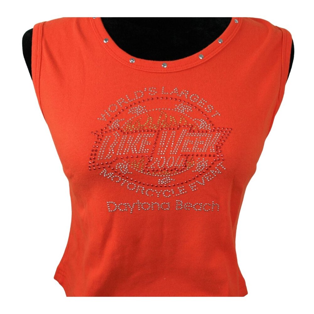 Daytona Beach Bike Week 2004 Ladies Top 100% Cotton Size: Large - Picture 4 of 9